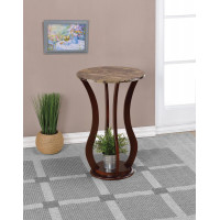 Coaster Furniture 900926 Round Marble Top Accent Table Brown